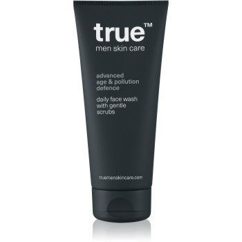 true men skin care Daily face wash with gentle scrubs gel exfoliant de curatare pentru barbati - imagine 2